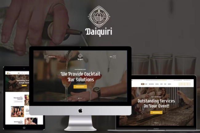 Daiquiri Bartender Services & Catering Wordpress Theme 1.1.2