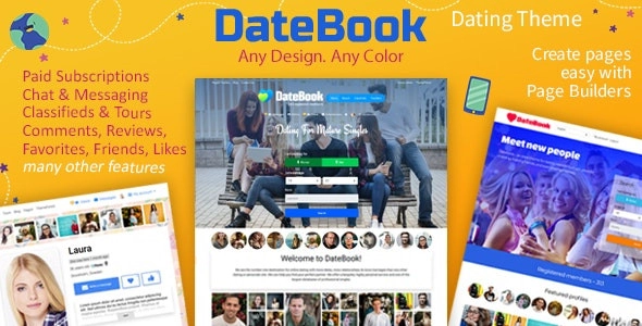 Datebook Dating Wordpress Theme 4.6.7