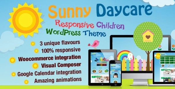 Daycare Kindergarden Wordpress Theme 3.2