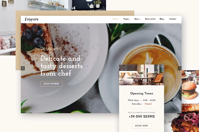 Despero Cafe & Restaurant Wordpress Theme 1.2