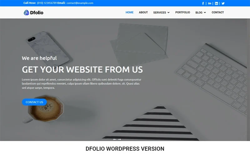 Dfolio Multipurpose Responsive Wordpress Theme 1.3.0