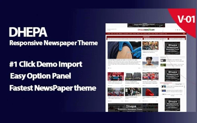 Dhepa News Portal Wordpress Theme 1.0