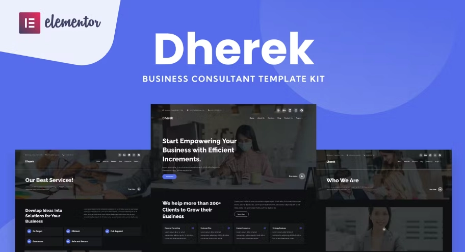 Dherek Business Consultant Website Template