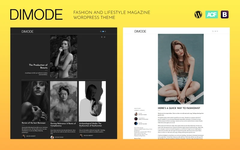 Dimode Fashion And Lifestyle Magazine Wordpress Theme 1.0.5