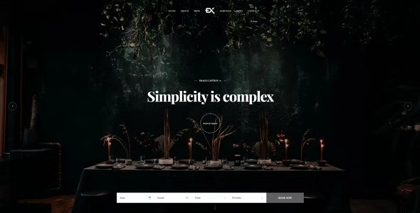 Dinex One Page Restaurant Wordpress Theme 1.0.0