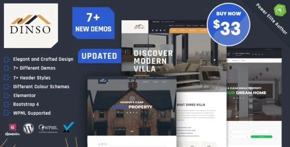 Dinso Single Property & Apartment Wordpress Theme 1.4