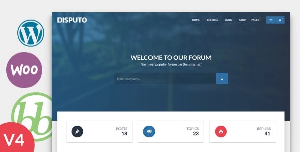 Disputo Wordpress Bbpress Forum Theme 4.3