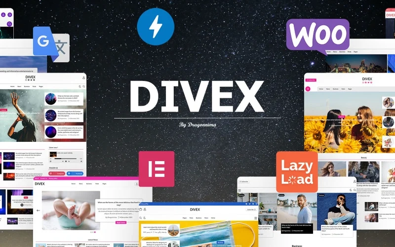 Divex Multipurpose News & Woocommerce Wordpress Theme 1.0.1