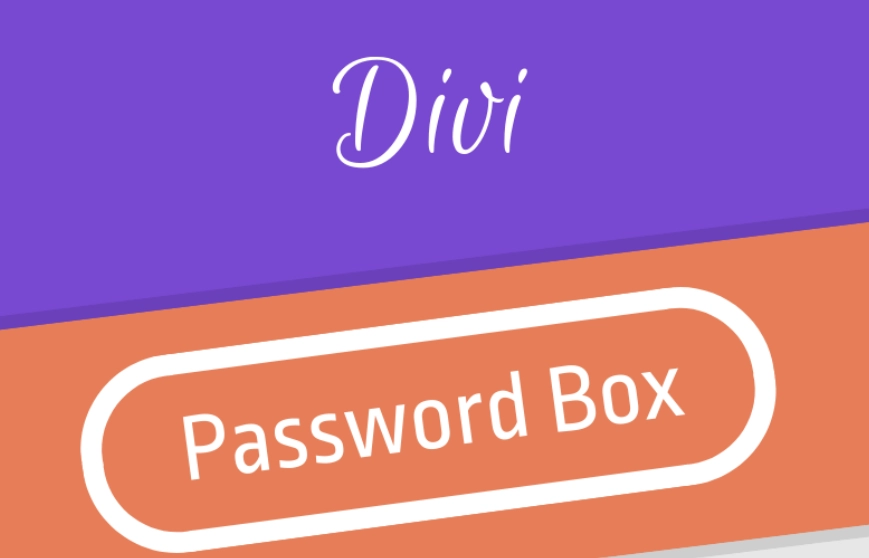 Divi Password Box Module 1.1.8