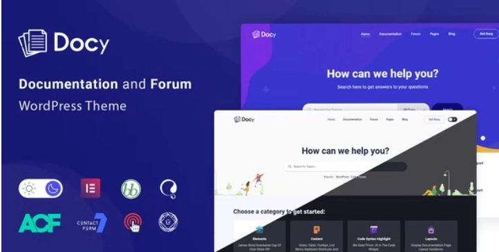 Docy Documentation And Knowledge Base Wordpress Theme With Helpdesk Forum 3.1.9