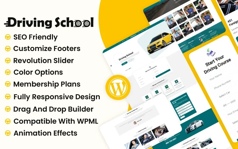 Driveon Driving School Wordpress Theme 1.0.0