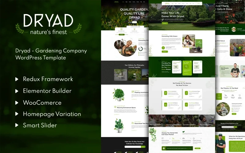 Dryad Gardening Company Wordpress Theme 1.0.0