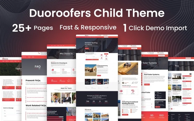 Duoroofers Roofing Wordpress Divi Child Theme Wordpress Theme 1.0