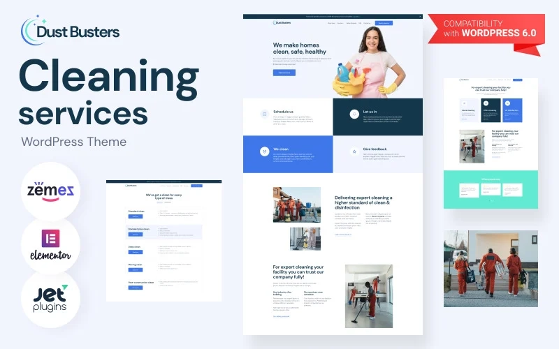 Dust Busters Cleaning Services Business Wordpress Theme 1.0.1