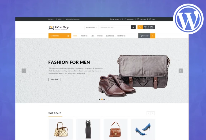 Ecom Responsive Woocommerce Wordpress Theme 1.0.8