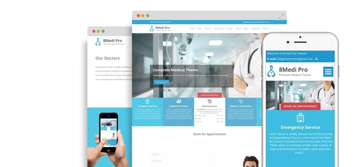 Eightmedi Pro Best Premium Medical & Healthcare Wordpress Theme 2.0.4