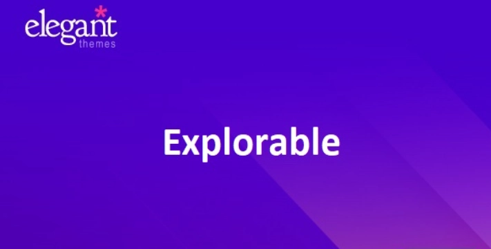 Elegant Themes Explorable 1.9.14