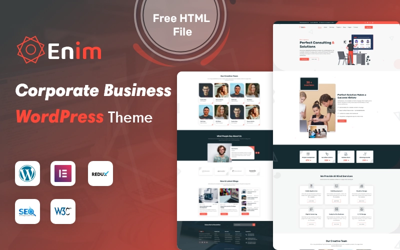 Enim Corporate Business Wordpress Theme Wordpress Theme 1.0