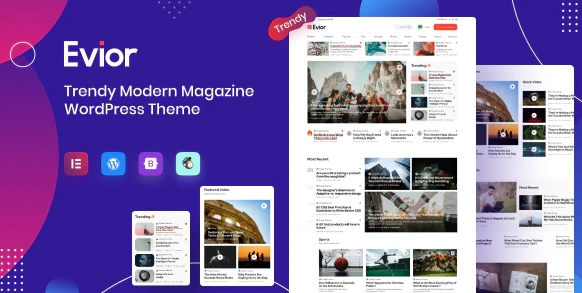 Evior Modern Magazine Wordpress Theme 1.0