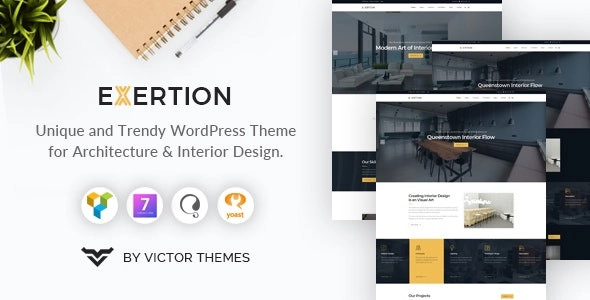 Exertion Architecture & Interior Design Wordpress Theme 1.3