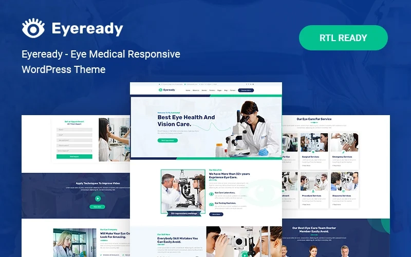 Eyeready Eye Medical Responsive Wordpress Theme 1.0.0