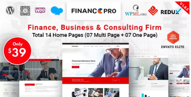 Finance Pro Business & Consulting Wordpress Theme 1.8.8