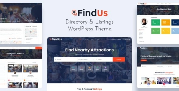 Findus Directory Listing Wordpress Theme 4.43