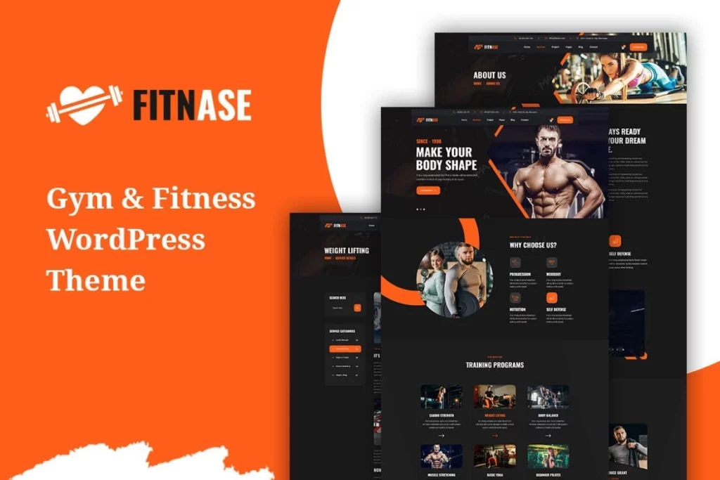 Fitnase – Gym And Fitness WordPress Theme 1.0.5