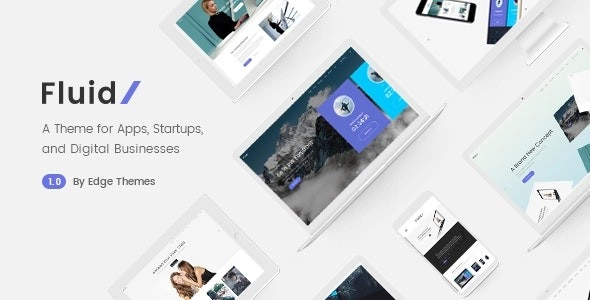 Fluid Startup And App Landing Page Theme 1.7