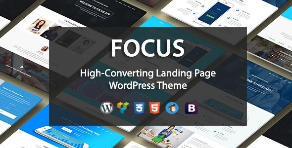 Focus High Converting Landing Page Wordpress Theme 1.1