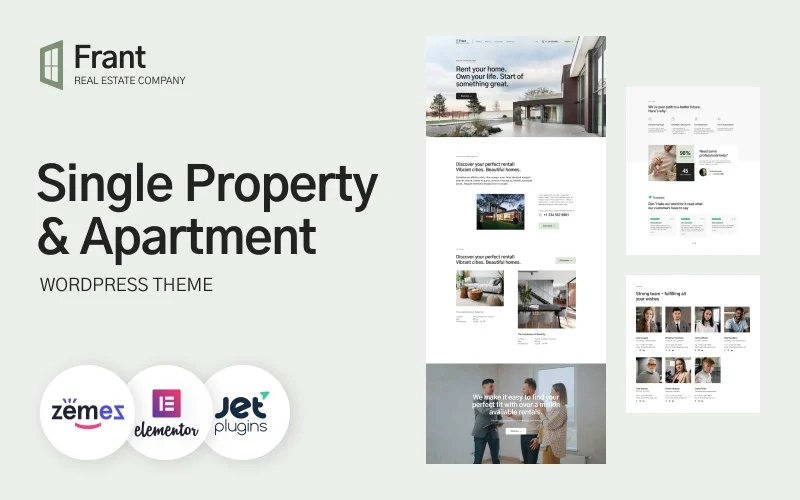 Frant Single Property & Apartment Wordpress Theme Buildwall 1.0.1