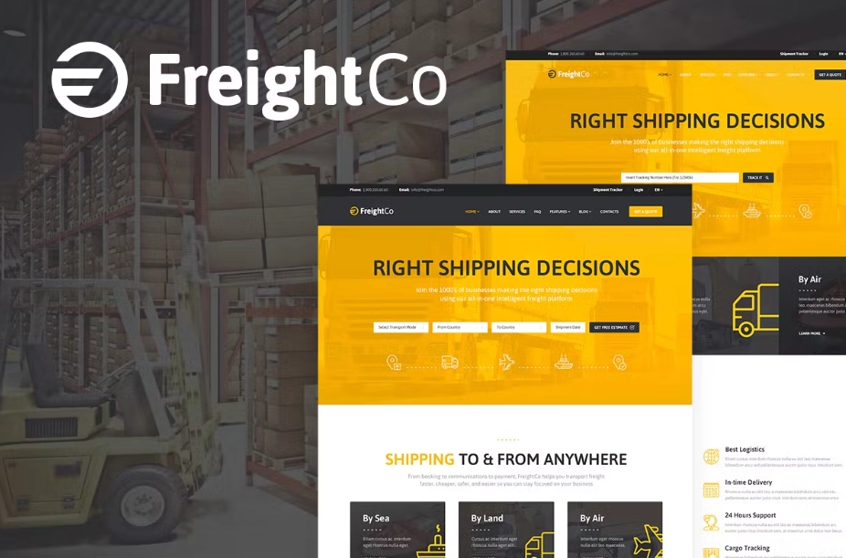 Freightco Logistics Wordpress Theme 1.1.4