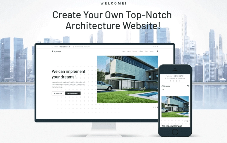 Furmex Architecture Multipurpose Modern Wordpress Elementor Theme 1.0.0