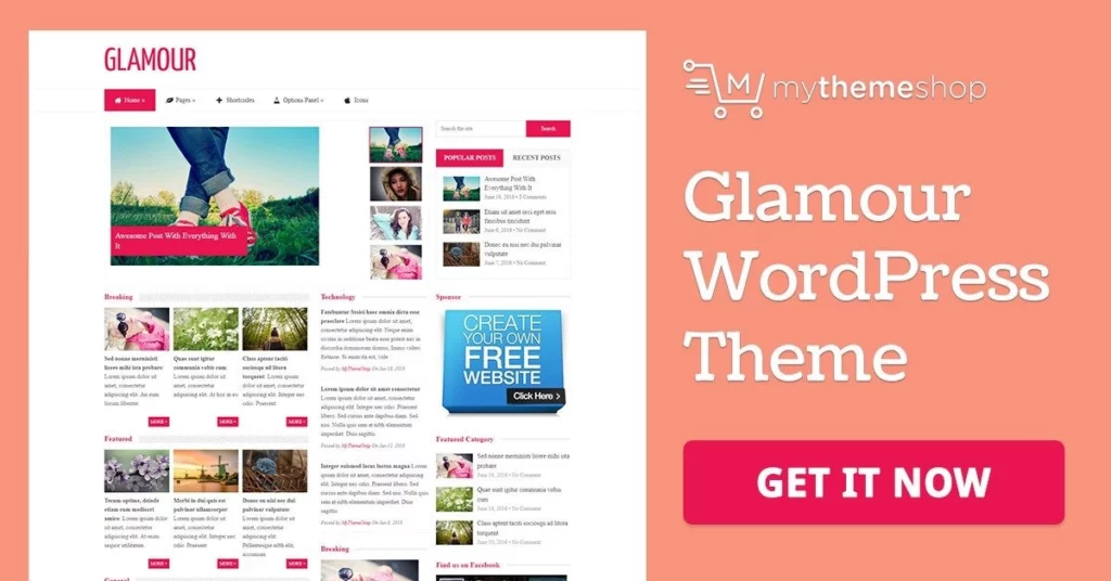 Glamour – WordPress Theme 2.1.1