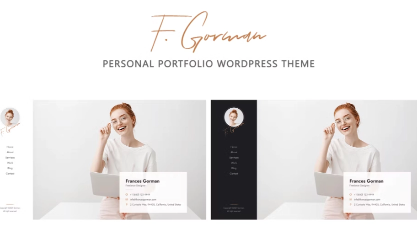Gorman Personal Portfolio Wordpress Theme 1.0