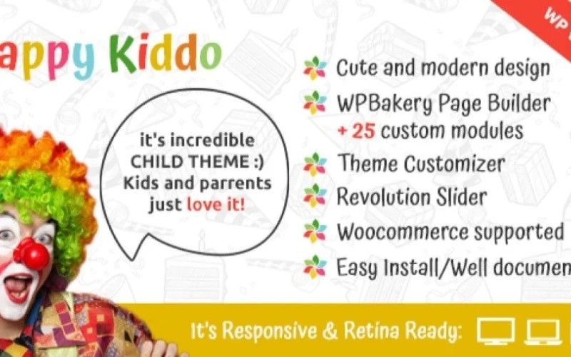 Happy Kiddo Multipurpose Kids Wordpress Theme 1.0.0