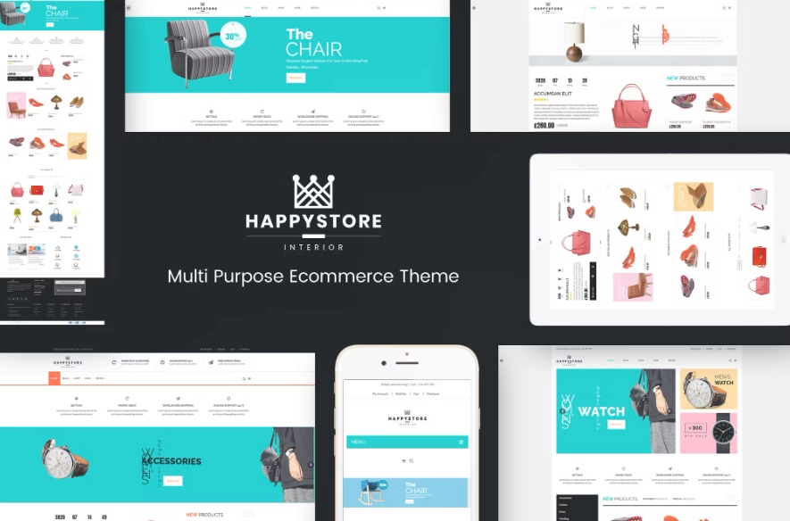 Happystore Wordpress Woocommerce Theme 1.6.5