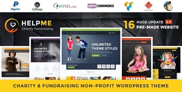 Helpme Nonprofit Charity Wordpress Theme 2.7