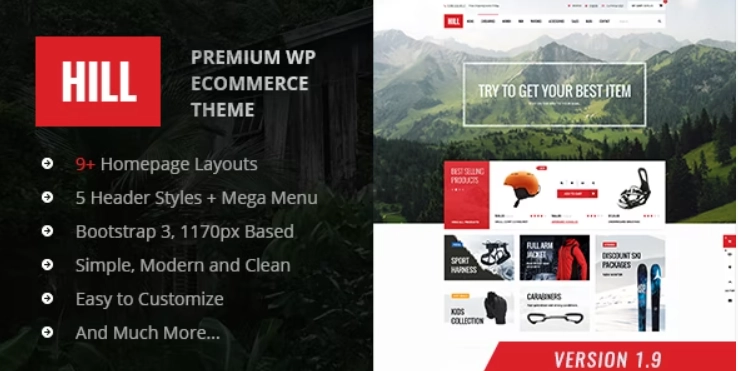 Hill Premium Responsive Woocommerce Theme 1.5