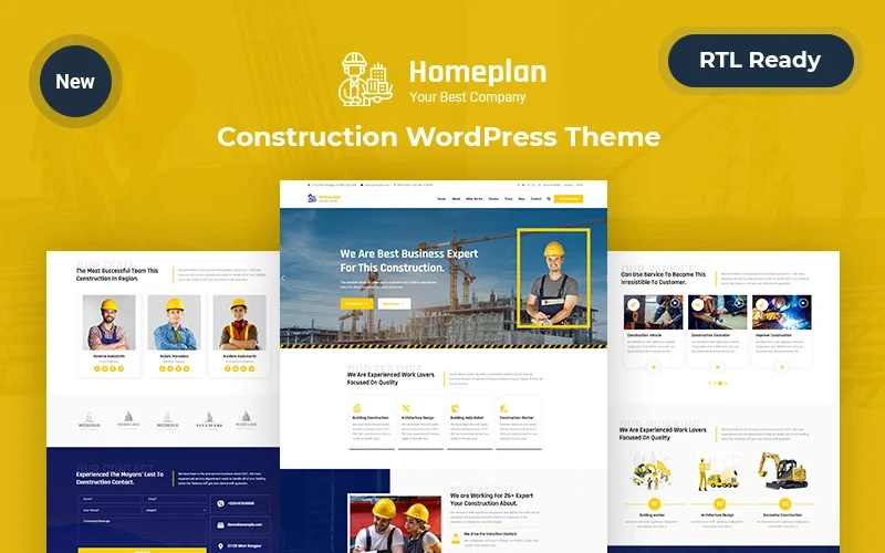 Home Plan – Construction Wordpress Responsive Theme Wordpress Theme 1.0.0