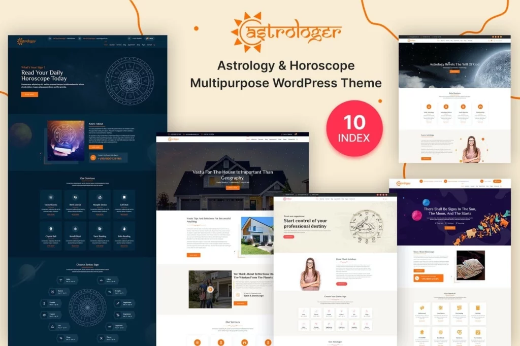 Horoscope and Astrology WordPress Theme 1.0.8