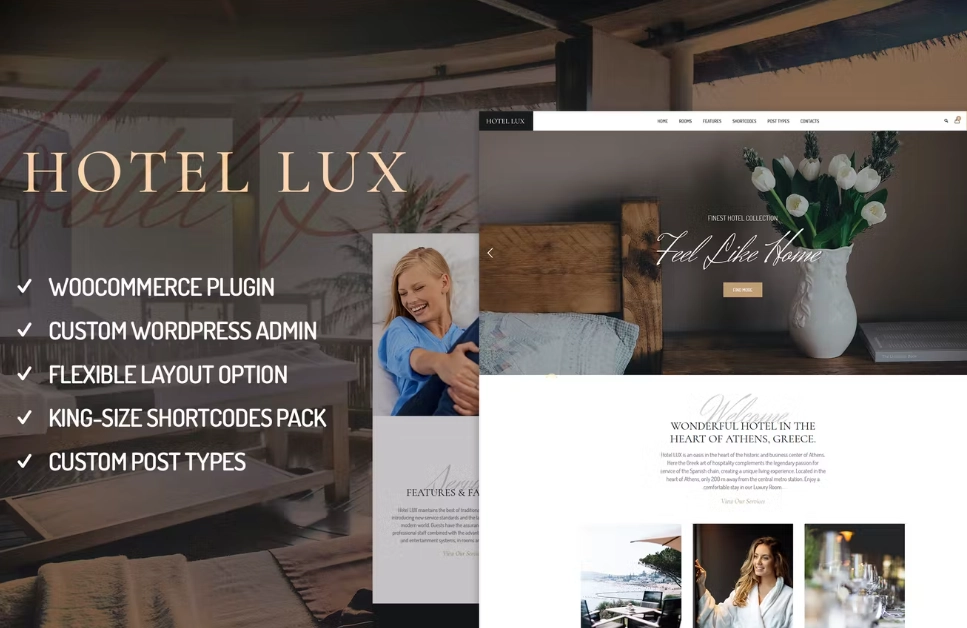 Hotel Lux Resort & Hotel Wordpress Theme 1.2.1