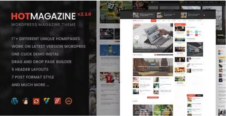 Hotmagazine News & Magazine Wordpress Theme 2.4