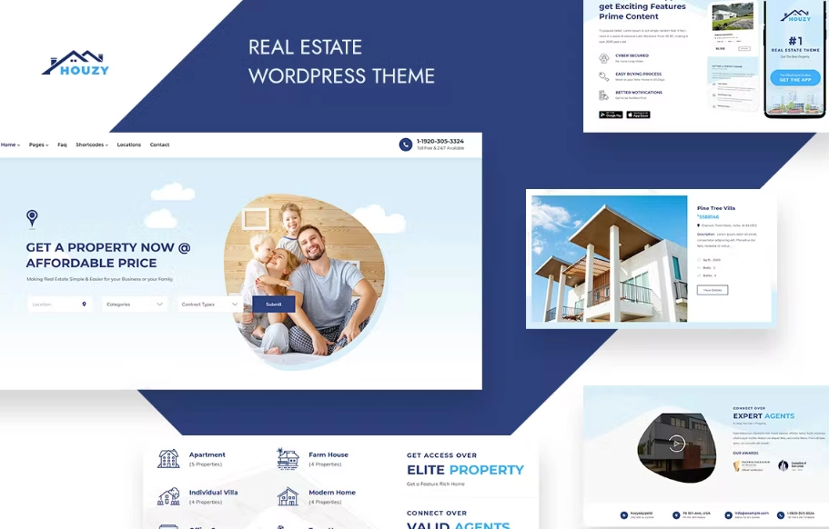 Houzy Realestate Wordpress Theme 1.7