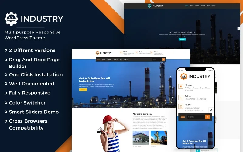 Industry Business Wordpress Theme Wordpress Theme 1.0.2