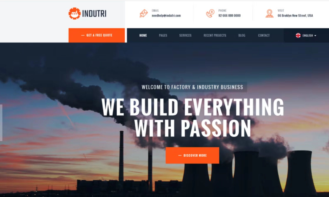 Indutri – Factory & Industrial Wordpress Theme 1.1.4