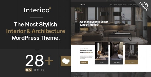 Interico Interior Design & Architecture Wordpress Theme 1.1.3