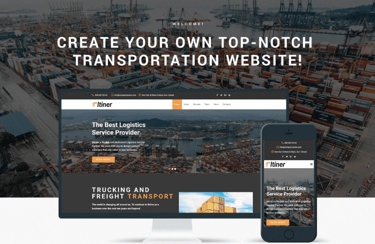 Itiner Transportation Multipurpose Minimal Wordpress Elementor Theme 1.0.0