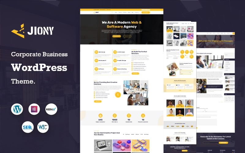 Jiony Multipurpose Corporate Business Wordpress Theme 1.0.0