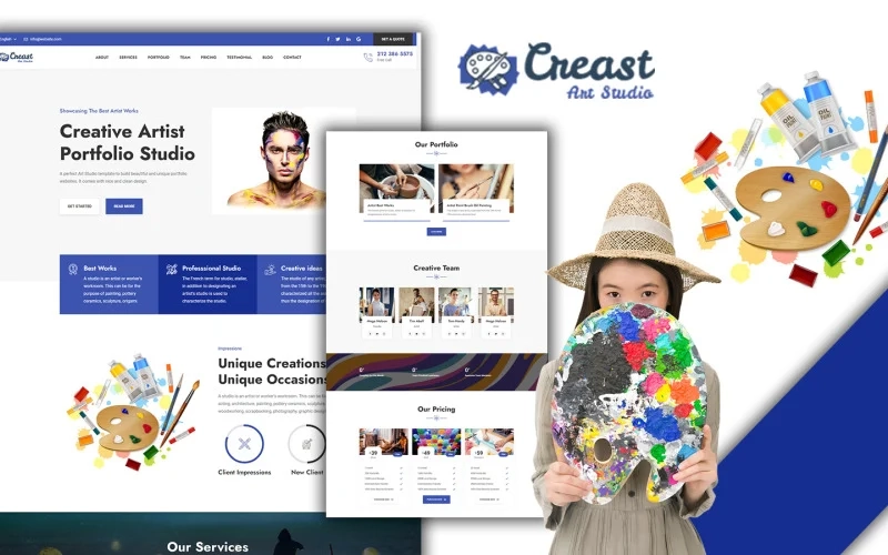 Jumboo Creast Creative Portfolio For Professionals Wordpress Theme 1.0.0